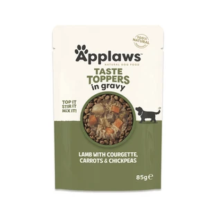 Natvoer voor honden met lam en groenten in saus Toppers, 85 g, Applaws