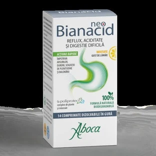 Neobianacid met citroensmaak, 14 kauwtabletten, Aboca