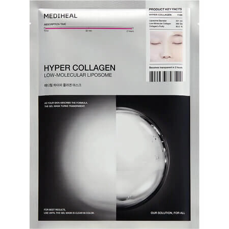 Hydrogelmasker, Hyper Collageen hydrogelmasker, 35 g, Mediheal