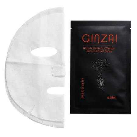 Korean black ginseng face towelette mask Discovery, 25 ml, Ginzai