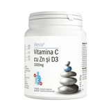 Vitamin C mit Zn und D3, 120 vegetarische Kapseln, Alevia