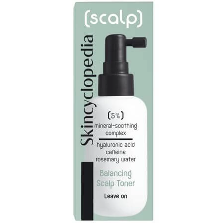 Kopfhauttoner mit Hyaluronsäure und Koffein Ausgleichender Kopfhauttoner, 100 ml, Skincyclopedia