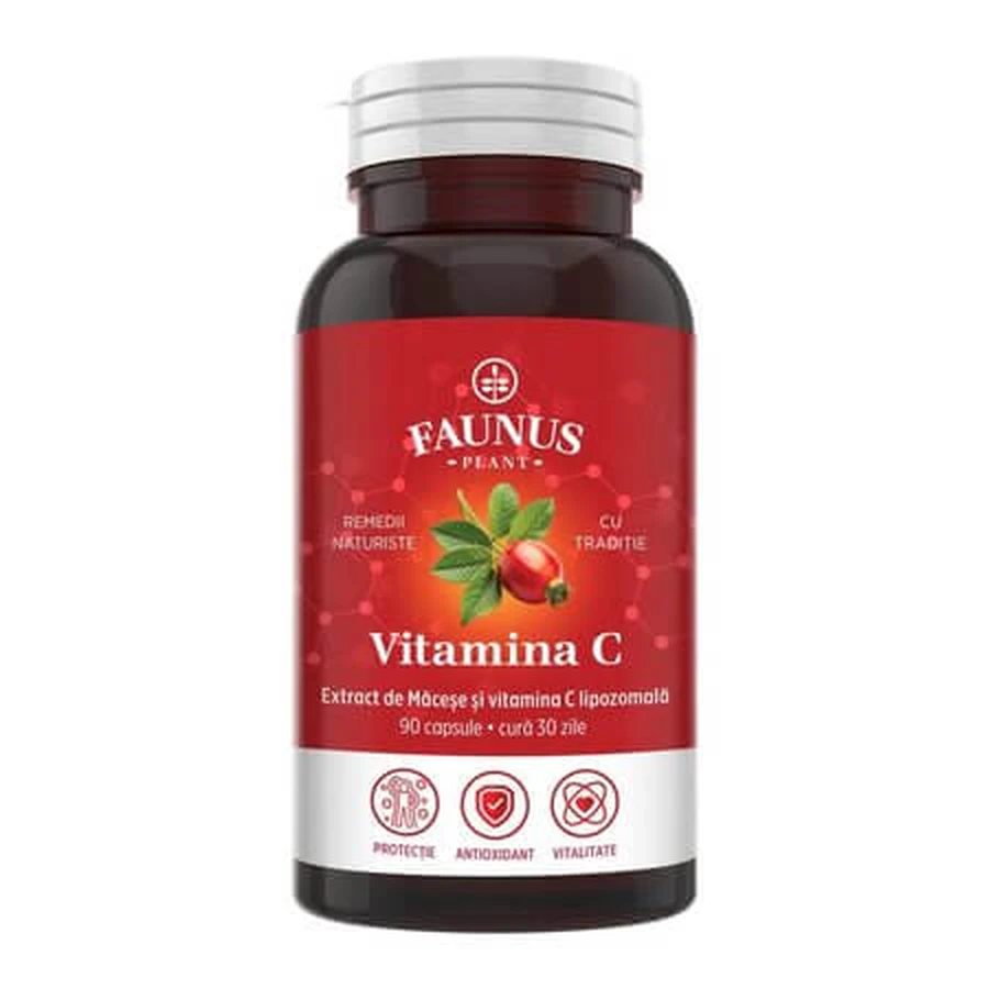 Vitamine C liposomale, 90 gélules, Faunus