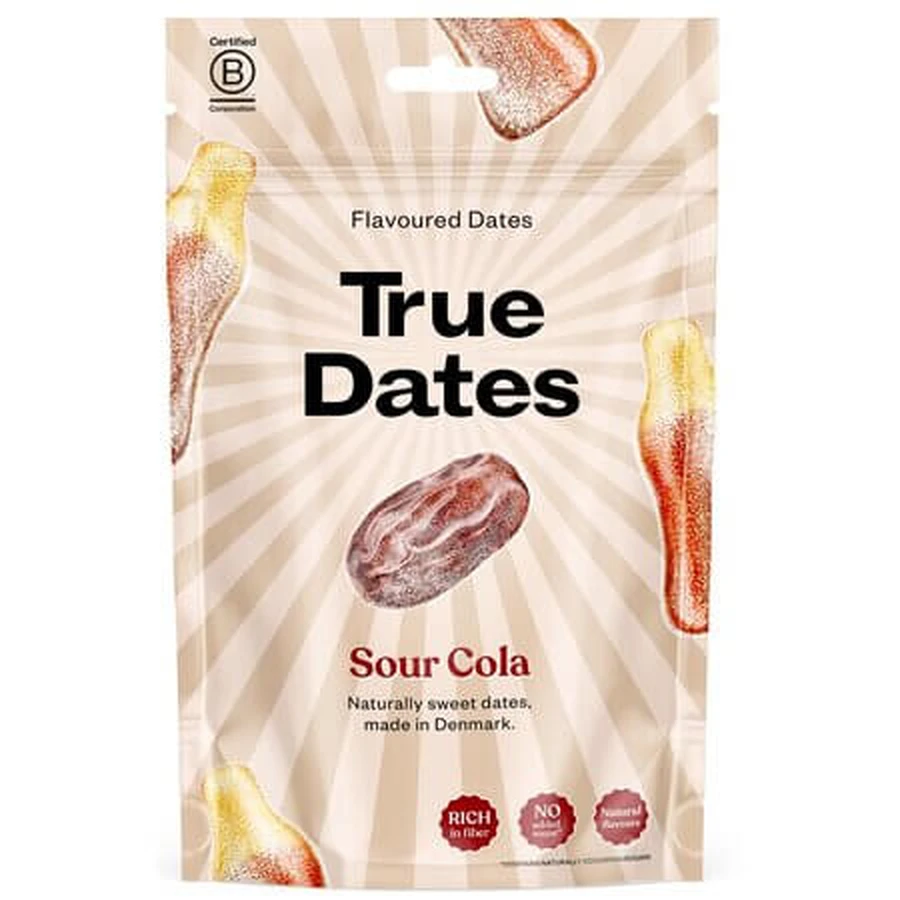 Datteln mit saurem Colageschmack, 100 g, True Dates