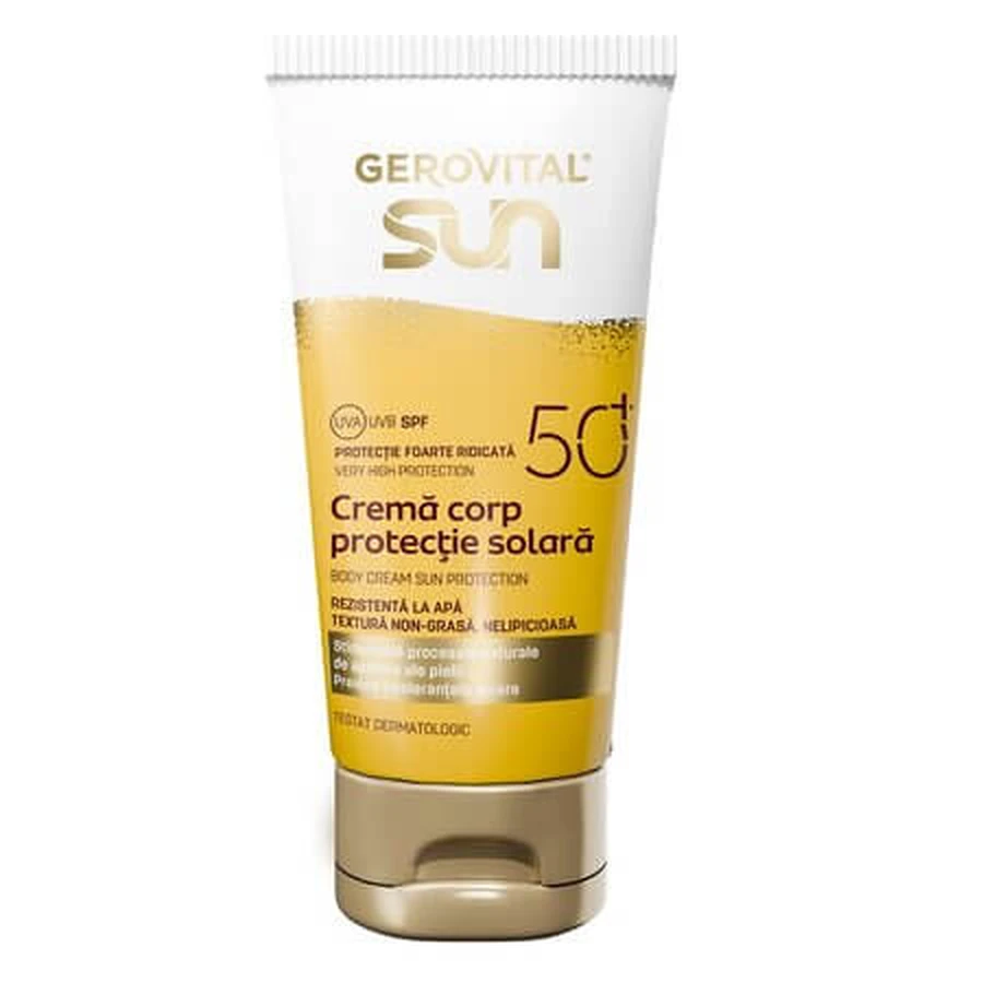 Sun Protection Body Cream SPF 50+ Sun, 50 ml, Gerovital