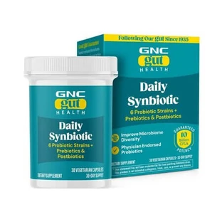 Probioticum 10 miljard CFU levende culturen, voor spijsvertering en microbioom met probiotica en prebiotica, 30 capsules, Gnc