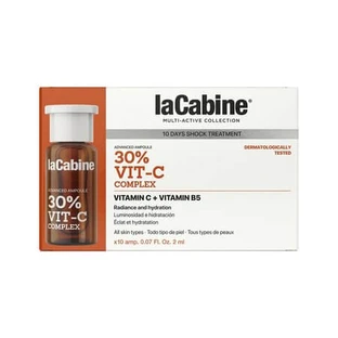 Gesichtsbehandlung mit 30% Vitamin C Advanced, 10 Ampullen x 2 ml, La Cabine