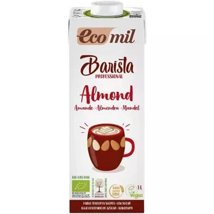 Biologische amandeldrank voor koffie Barista, 1000 ml, Ecomil