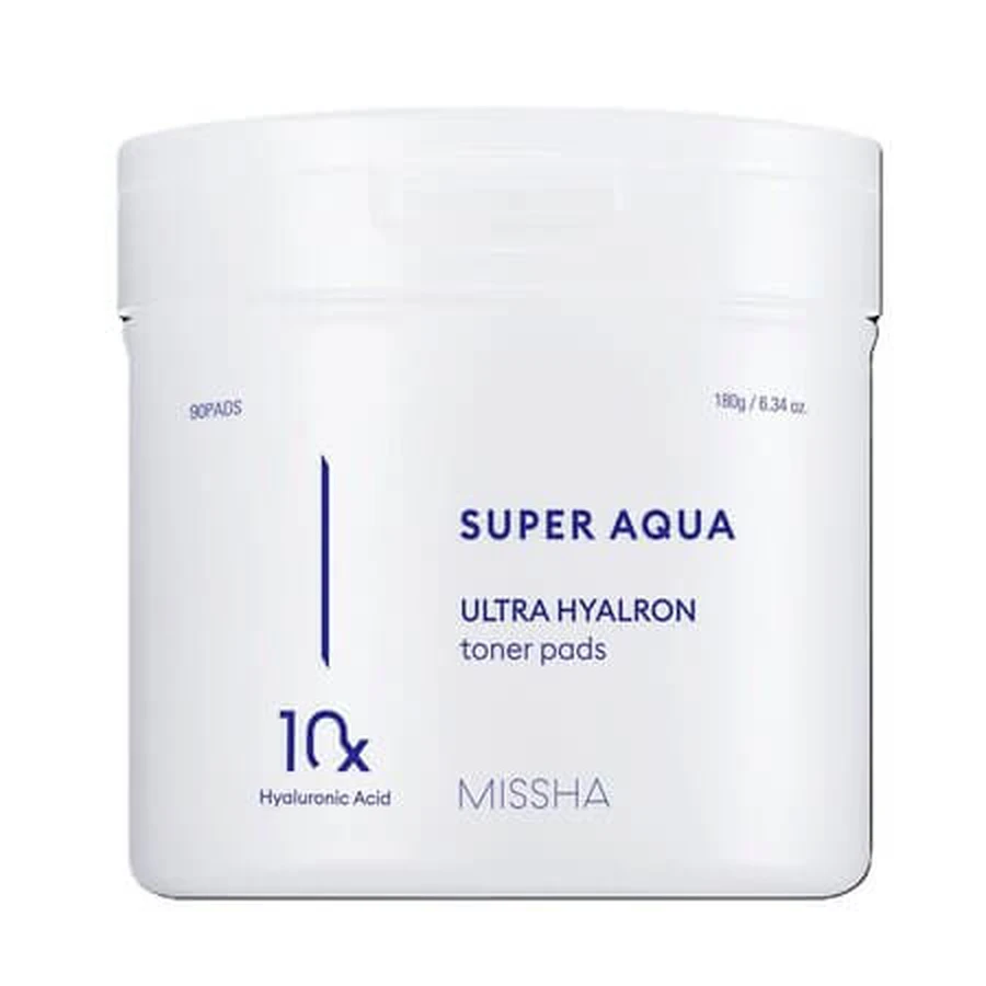 Discos Hidratantes de Ácido Hialurónico Super Aqua, 90 unidades, Missha