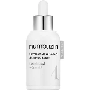 Gentle exfoliating and moisturizing serum with ceramides and AHA No.4, 30 ml, Numbuzin