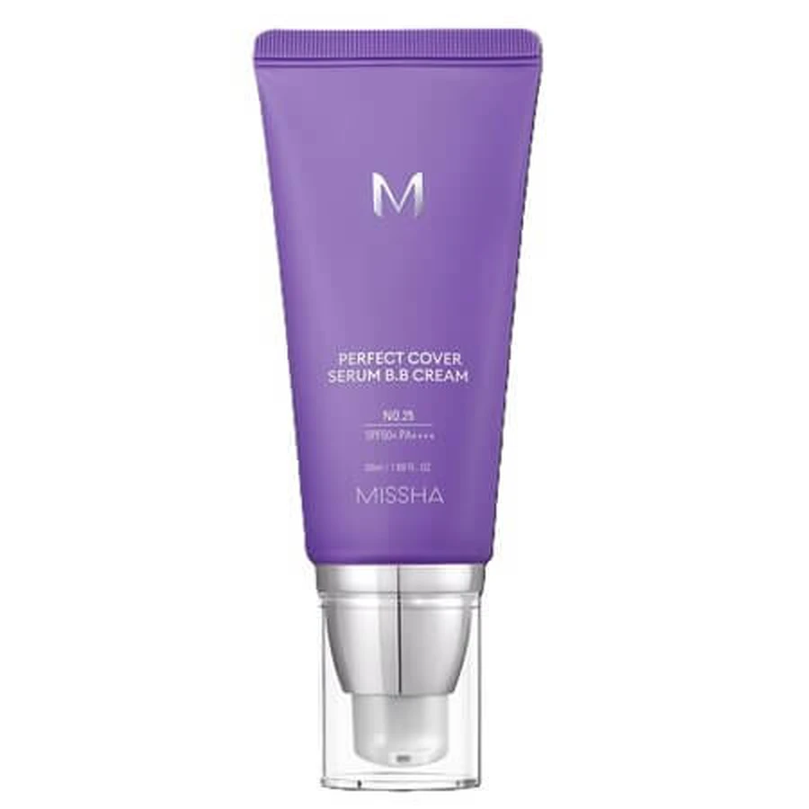Serum BB Cream con SPF50+ tono 25 Warm Beige M Perfect Cover, 50 ml, Missha