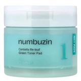 Soothing toning disks with centella for acne-prone skin No.1 Re-leaf, 70 pieces, Numbuzin