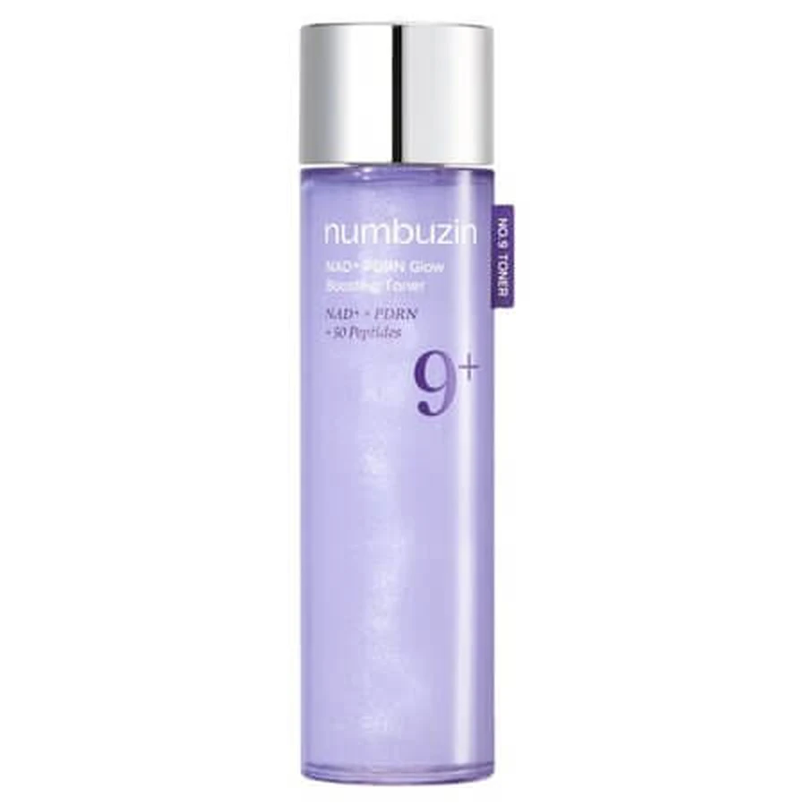 Tónico iluminador y reafirmante con NAD+ y PDRN No.9 Glow Boosting, 150 ml, Numbuzin