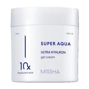 Gel crema facial con ácido hialurónico Super Aqua, 70 ml, Missha