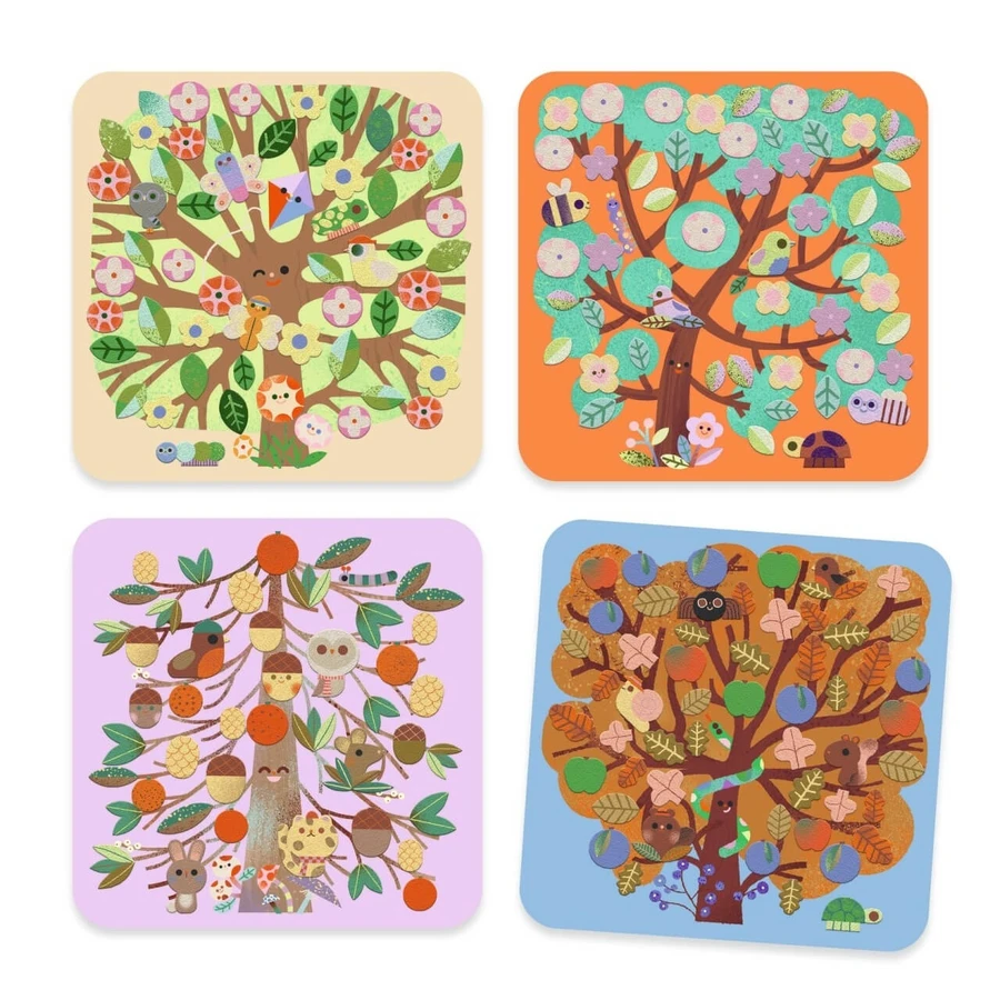 Juego creativo Collage con pegatinas de fieltro, Djeco