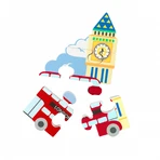 Mini puzzle en bois bus de Londres, Orange Tree Toys