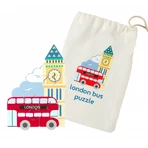 Mini puzzle en bois bus de Londres, Orange Tree Toys