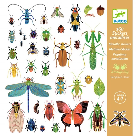 Pegatinas metálicas Microcosmos, Djeco