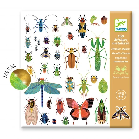 Pegatinas metálicas Microcosmos, Djeco