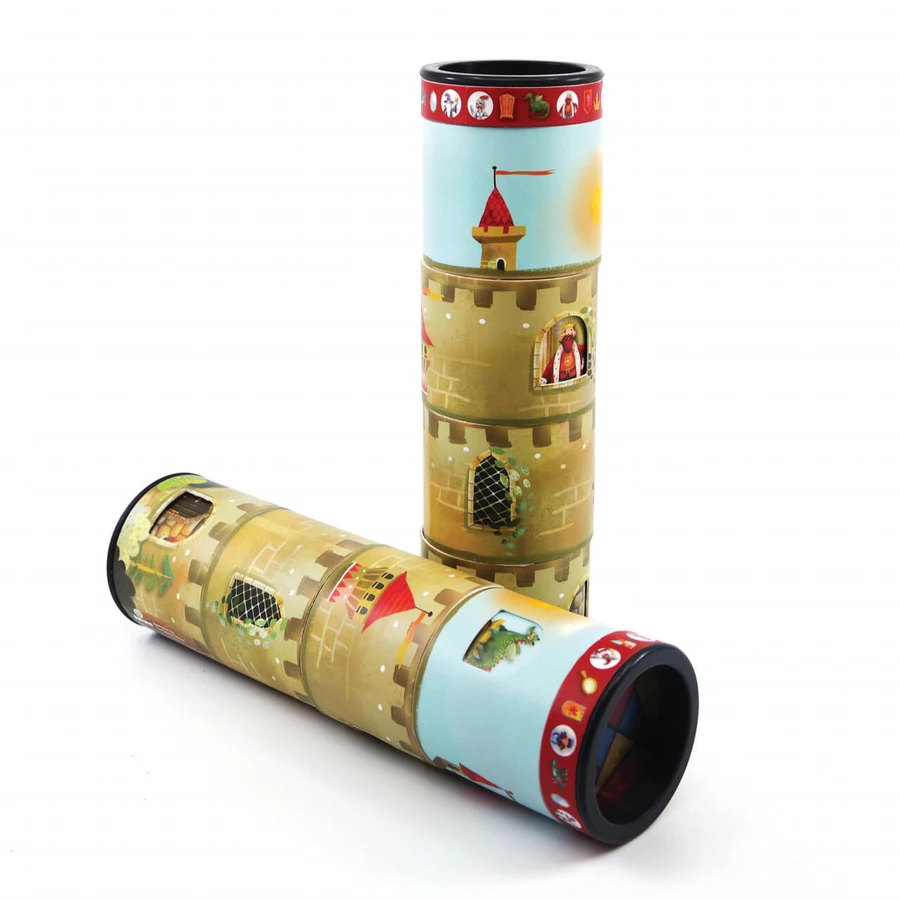 Rotating Kaleidoscope with Castel game