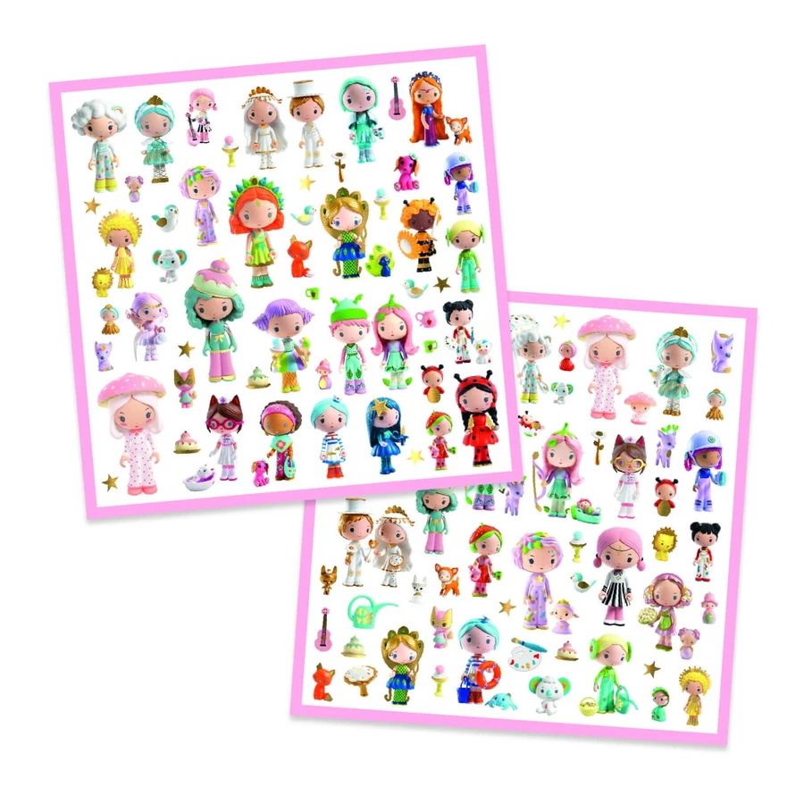 Metalen stickers, Djeco