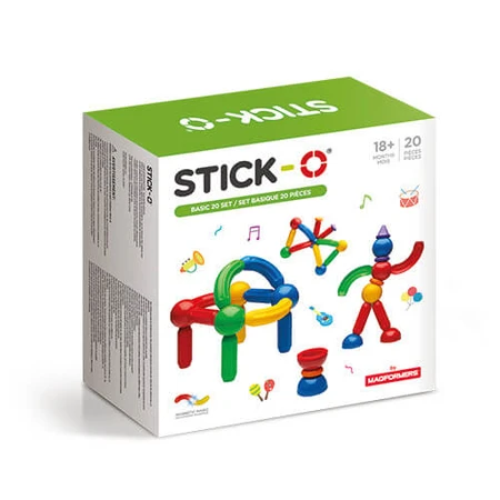 Stick-O magnet game, Basic set with 20 pieces