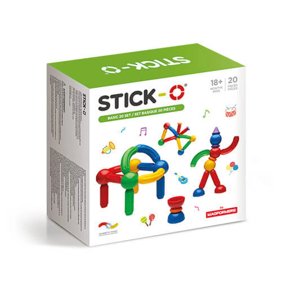 Stick-O magnet game, Basic set with 20 pieces