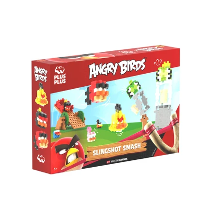 Construction set Plus-Plus, 300 pieces, Angry Birds with slingshot