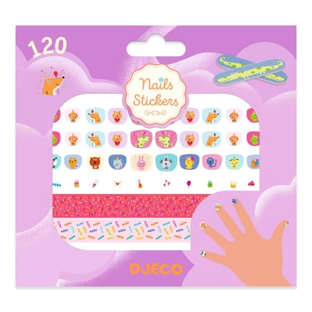 Happy Birthday nail stickers, Djeco