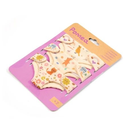 Colección Pomea Set 3 pañales para muñecas bebé, Djeco
