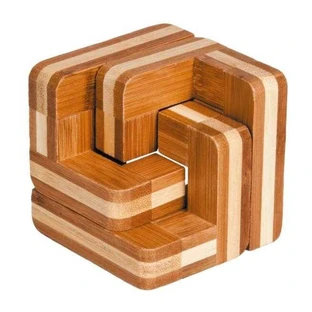 Juego de lógica IQ escaleras de madera de bambú