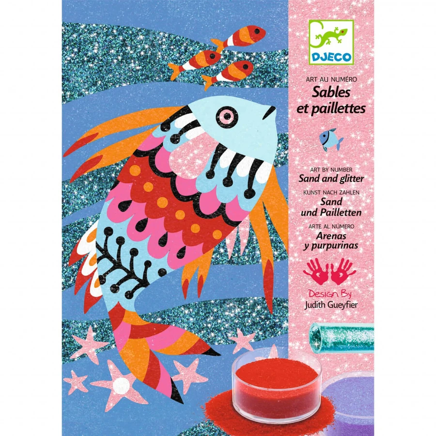 Arena de colores Djeco Peces brillantes