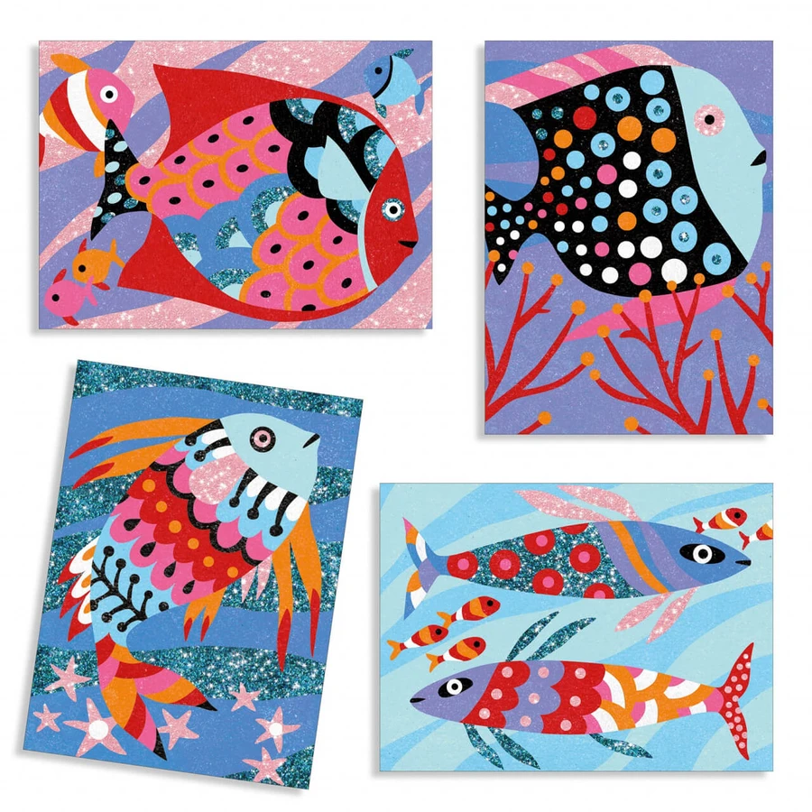 Arena de colores Djeco Peces brillantes