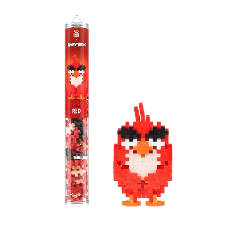Plus-Plus bouwset, koker 110 stukjes, Angry Birds RED