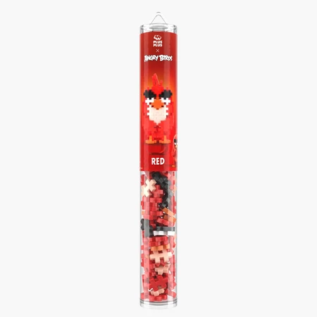 Plus-Plus bouwset, koker 110 stukjes, Angry Birds RED