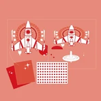 Juego creativo DIY Marionetas Cosmos, Djeco