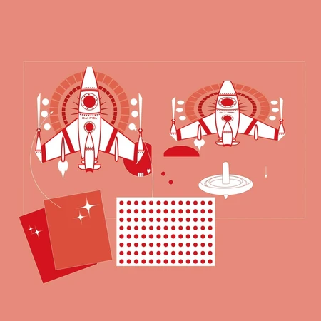 Juego creativo DIY Marionetas Cosmos, Djeco