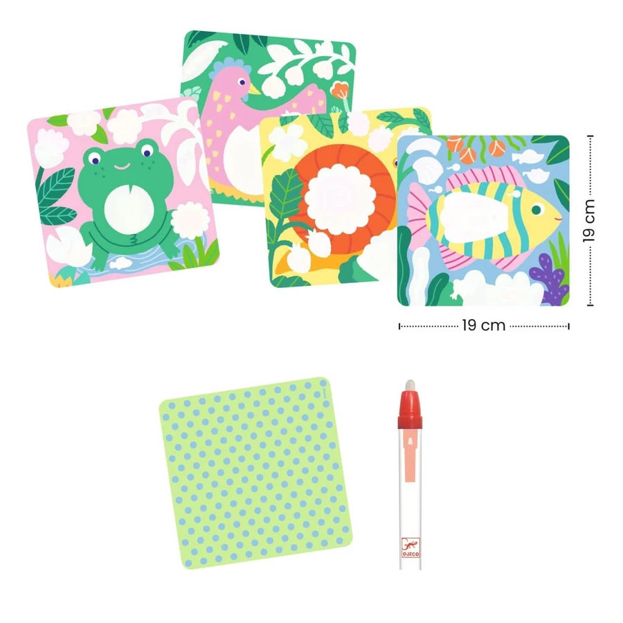 Waterschilderij set Tuindieren, Djeco