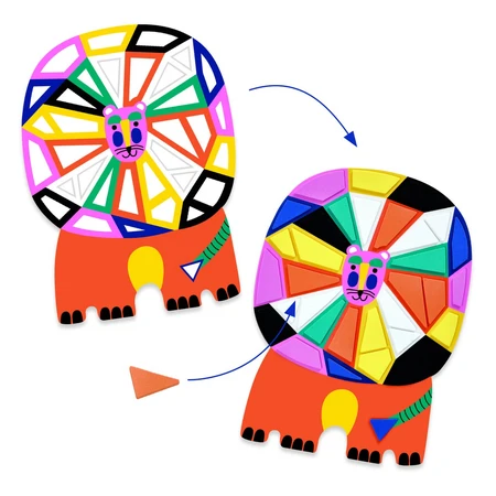 Creatieve mozaïekset Dieren, Djeco
