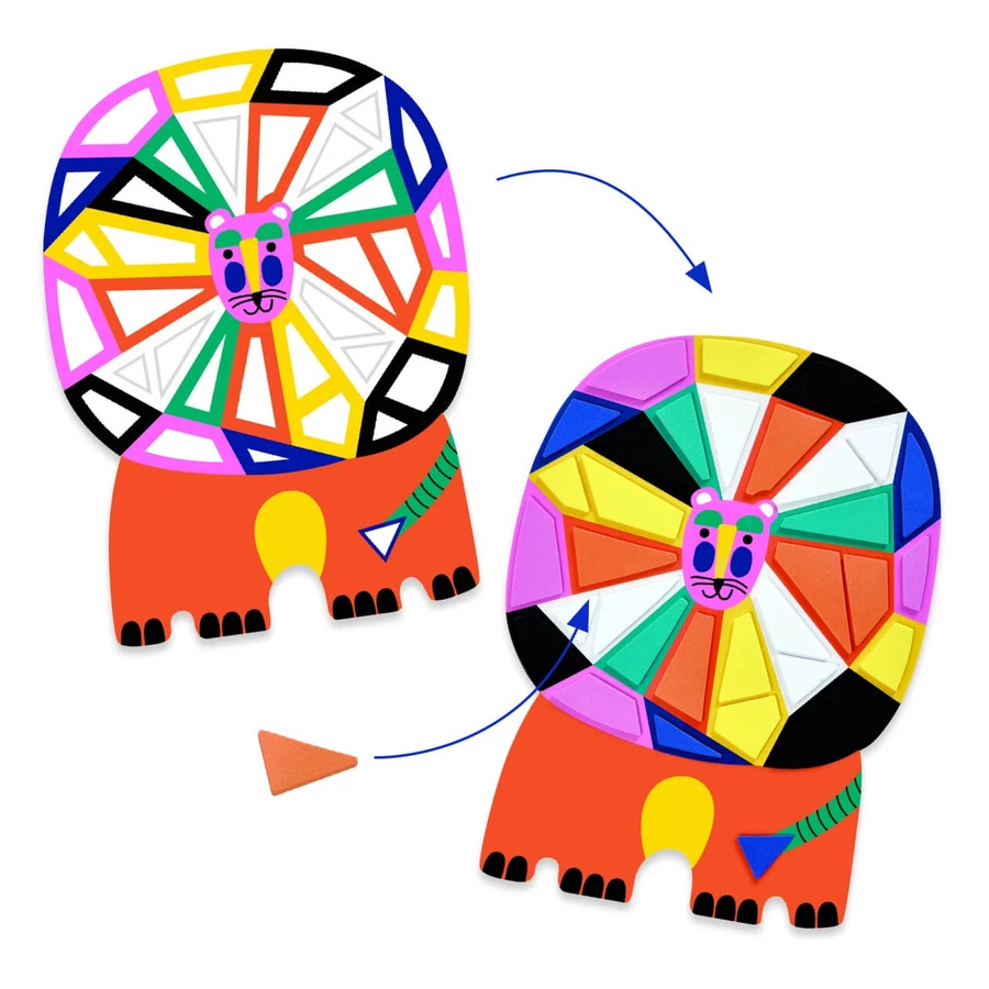Creatieve mozaïekset Dieren, Djeco