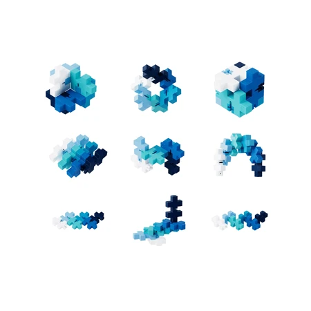 HEXEL Spectrum - Creatief frutselspeelgoed - Plus Plus, Waterval