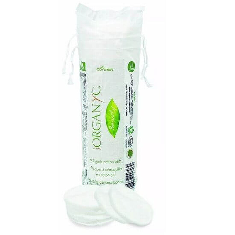 Reinigungspads aus Bio-Baumwolle, 70 Stück, Organyc