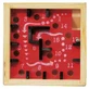 Numbered maze with red ball