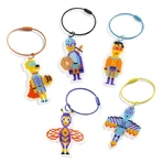 Creative DIY game DIY Heroes keychains, Djeco