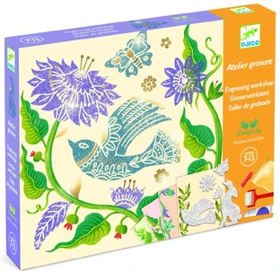 Creative engraving workshop Passion for flowers, Djeco