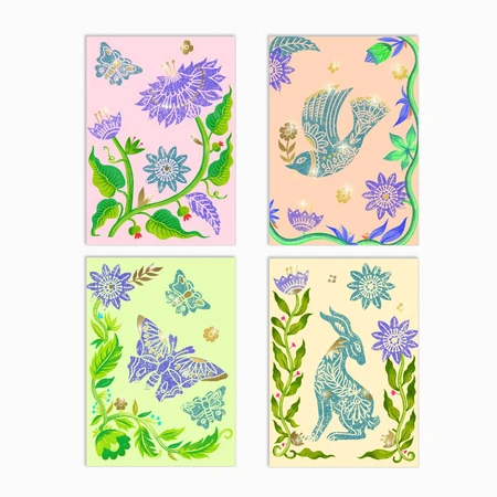 Creative engraving workshop Passion for flowers, Djeco