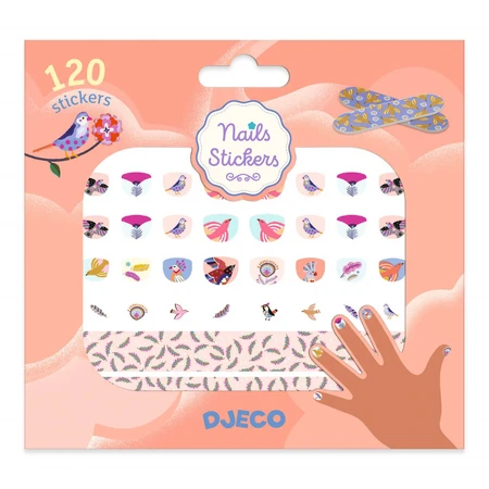 Feather nail stickers, Djeco