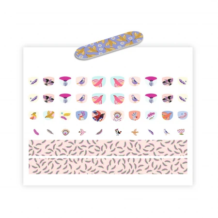 Feather nail stickers, Djeco