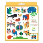 Set de 60 pegatinas de fieltro - Merry Animals, Djeco