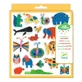 Set of 60 felt stickers - Merry Animals, Djeco